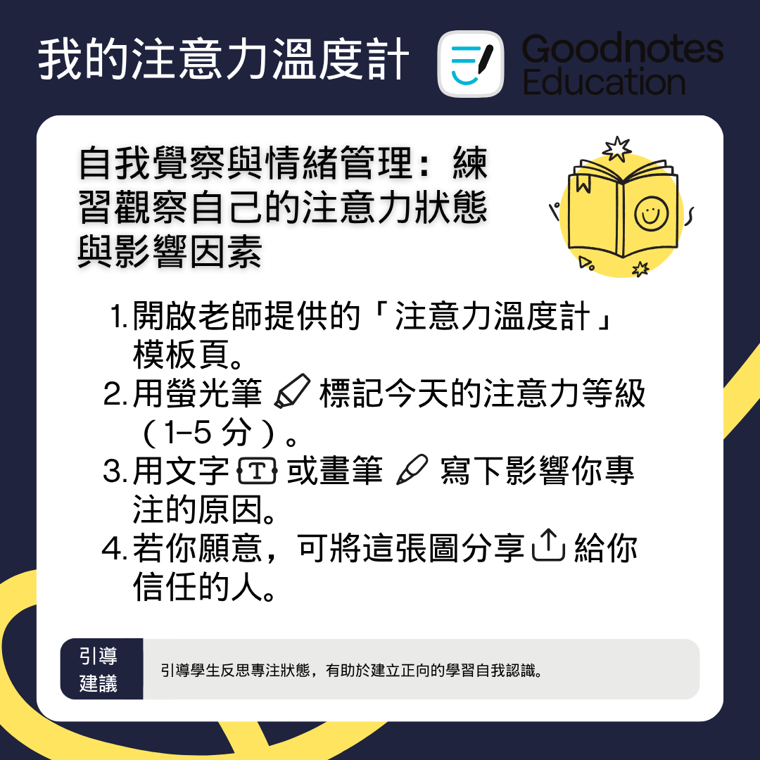 我的注意力溫度計 說明卡