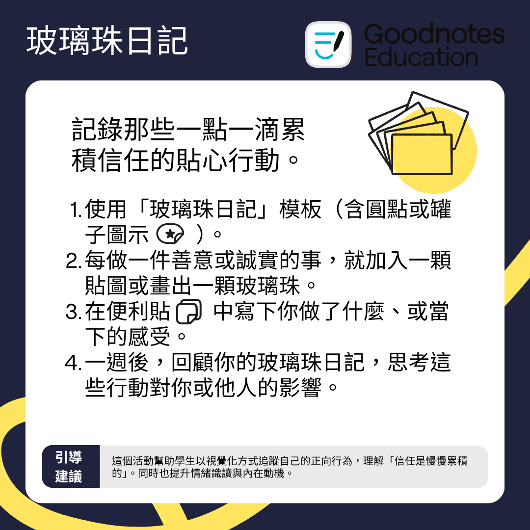 玻璃珠日記 說明卡